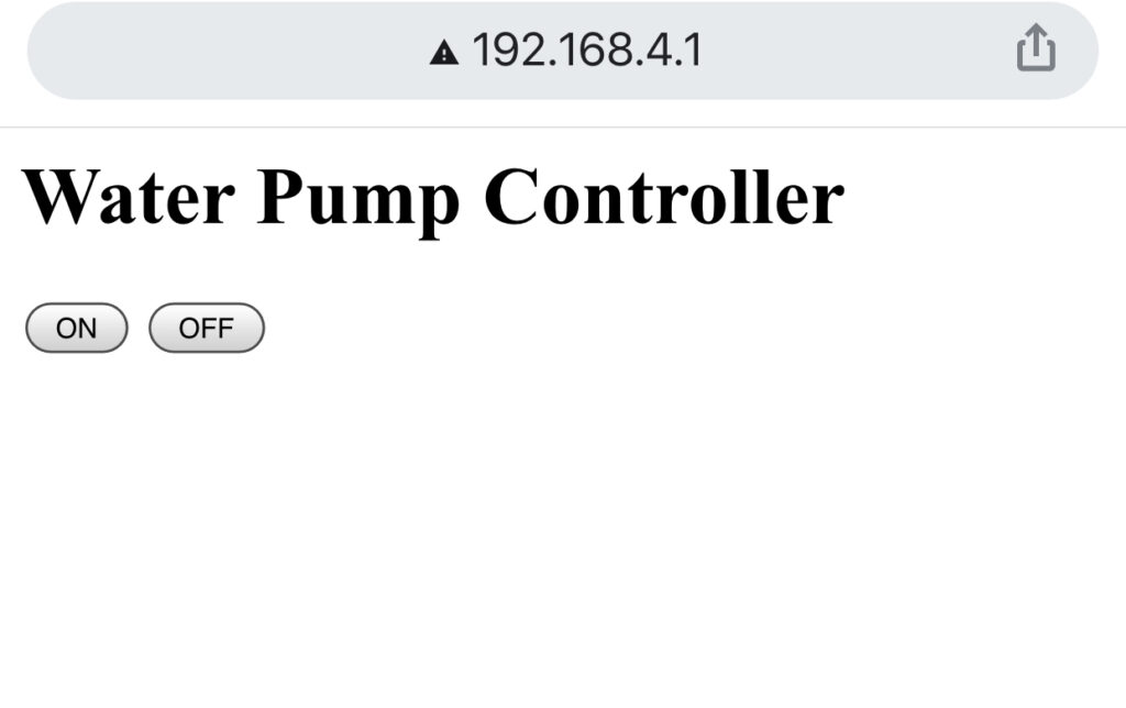 water pump controller ui