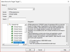 STM32F1 device manager