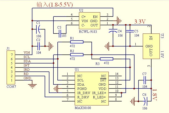 max30100 schematic diagram