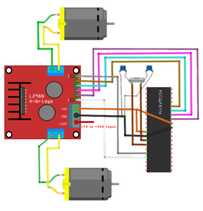 L298N Board example with PIC