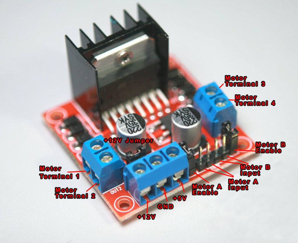 L298N motor controller board