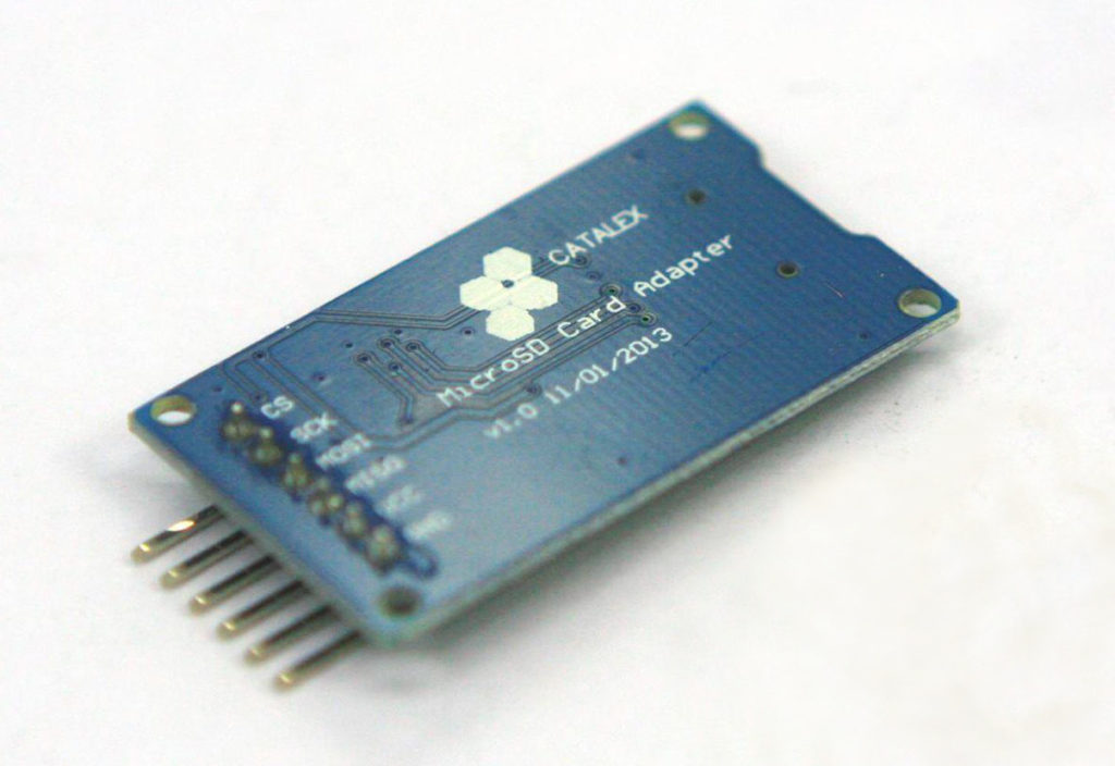 microSD card breakout board for Arduino - back