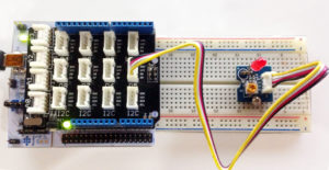 STM32 Nucleo with LED attached