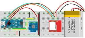 SIM800L ThingSpeak Fritzing Diagram