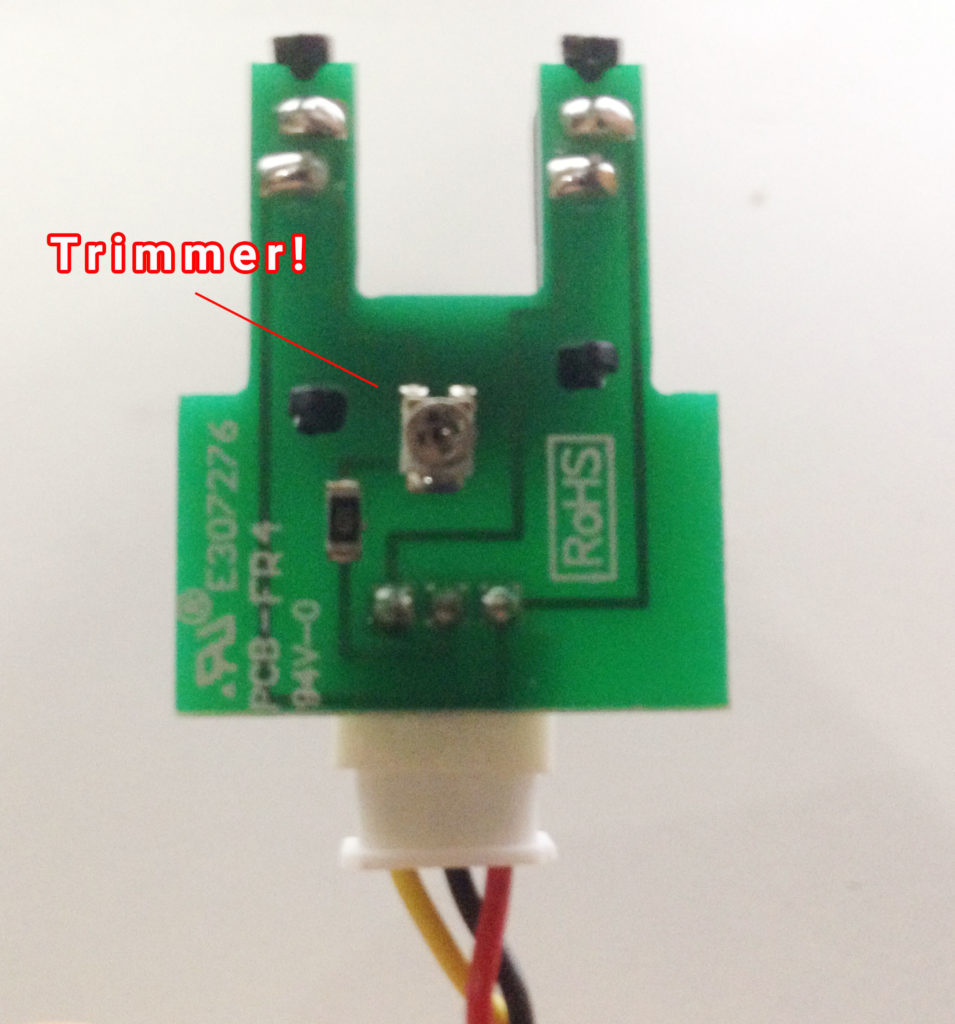 arduino turbidity sensor trimmer adjustment