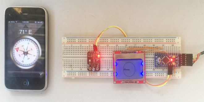 Arduino Compass using HMC5883L Magnetometer