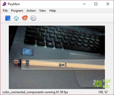 Arduino Pixy detecting pencil
