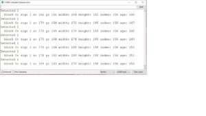 Arduino Pixy serial output