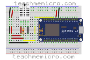 NodeMCU DHT22 Fritzing diagram