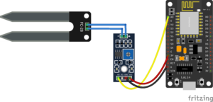 Soil moisture sensor to ESP8266