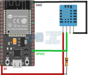 ESP32 DHT11 Wiring