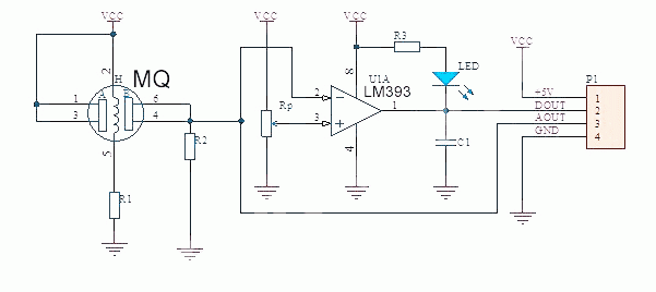 MQ135 schematic diagram
