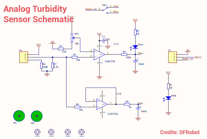 Turbidity sensor schematic
