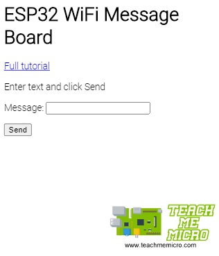ESP32 Max7219 WiFi Message Board App