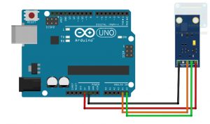 Arduino to BH1750 wiring diagram