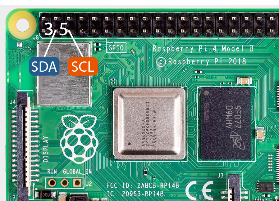 Raspberry Pi I2C pins