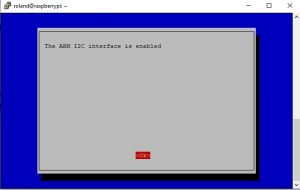 Raspberry Pi I2C is now enabled