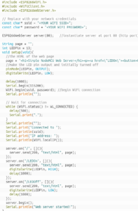 old web server sketch