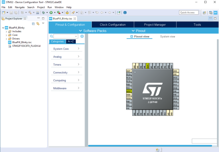 Getting Started with Blue Pill and STM32Cube | Microcontroller Tutorials