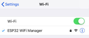 ESP32 access point name for WiFi Manager