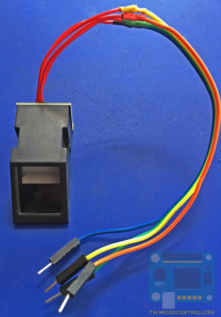 Fingerprint sensor with jumper wires