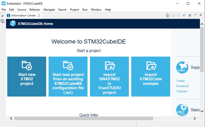 Select STM32 Project Type
