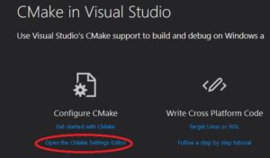 configure cmake