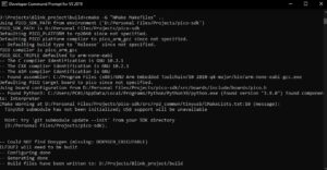 Raspberry Pi Pico build using cmake