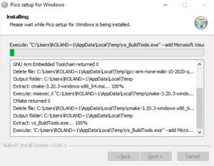 Pico Setup Tools installation