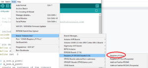 Raspberry Pi Pico now a selectable board