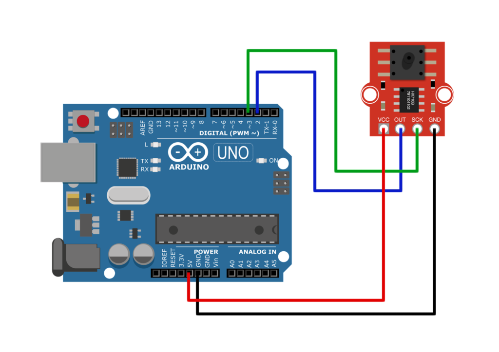 Arduino pressure sensor wiring