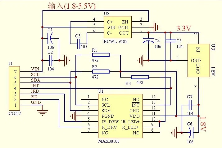 RCLW-0530 MAX30100 schematic