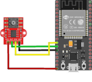 ESP32 Pressure Sensor wiring diagram