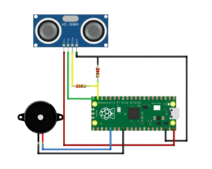 raspberry pi pico hc-sr04 ultrasonic sensor wiring