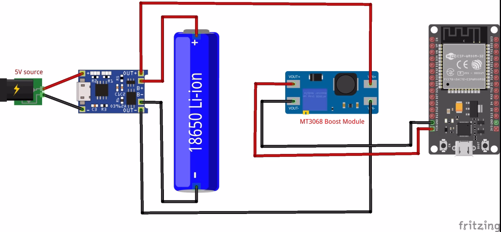 TP4056 with ESP32