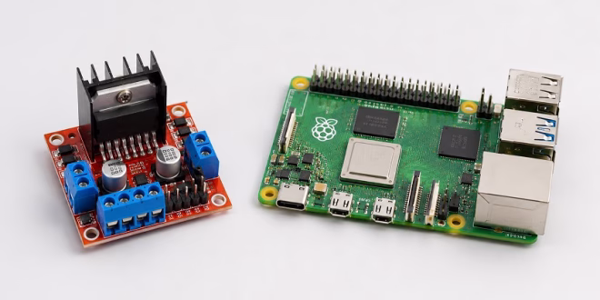 connect l298n to raspberry pi 5