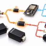How to Choose a Schottky Diode for ESP32 and Microcontroller Power Circuits power-distribution-circuit-diagram