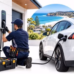 Modern Home EV Charging by the Coast
